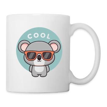 Koala Coole Bunte Gläser - Tasse - Weiß - Rechts