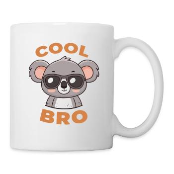 Koala Cool Bro mit Schutzbrille - Tasse - Weiß - Rechts