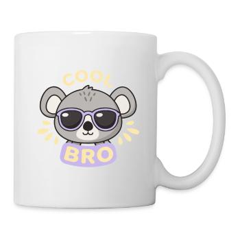 Coole Koala-Lila Gläser - Tasse - Weiß - Rechts