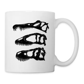Spinosaurus Carcharodontosaurus Tyrannosaurus rex - Mug - white - Right