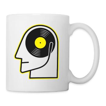 Vinyl Head Portrait - Mug - white - Right