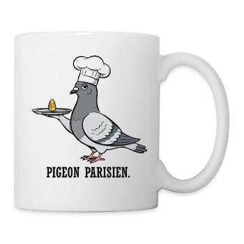 Pigeon Parisien Chef de Cuisine - Mug blanc - blanc - Droite
