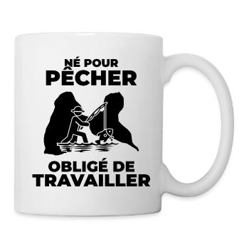 Guadeloupe Fischer Geschenk – Gwada Fischer T-Shirt - Tasse - Weiß - Rechts