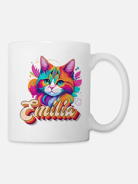 Emilia, maiden name, favorite name - Mug - white