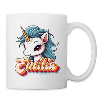 Emilia, maiden name, favorite name - Mug - white - Right