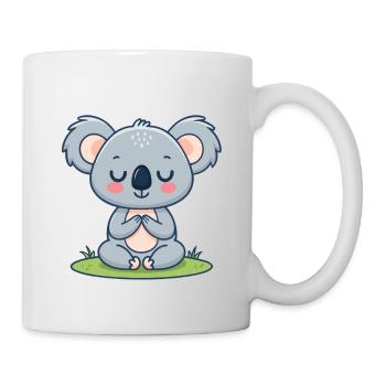 Koala zen en méditation - Mug blanc - blanc - Droite