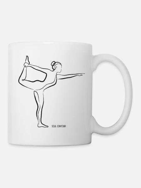SOUL CONTOUR - Natarajasana - Tasse - Weiß