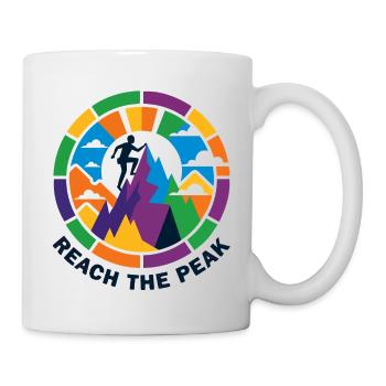 Colorful Summit Storm Mountaineer Climber Summit - Mug - white - Right