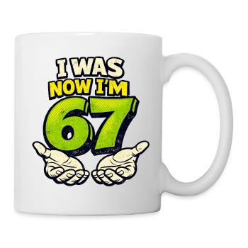 67 six sept j’avais 6 ans maintenant 7 ans - Mug blanc - blanc - Droite