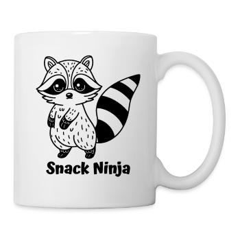 Waschbär Silent Gourmet - Tasse - Weiß - Rechts