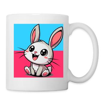 Kaninchen - Tasse - Weiß - Rechts