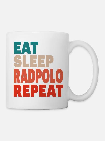 Eat Sleep Rad Polo Repeat, Radpolo - Mug - white