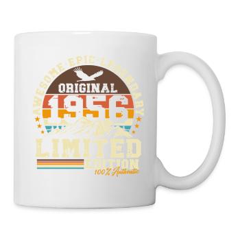 Cadeau rétro vintage pour le 70e anniversaire de 1956 - Mug blanc - blanc - Droite