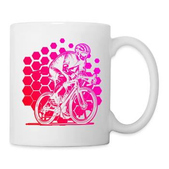 Clear road bike message - Mug - white - Right