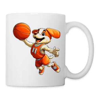 Basket-ball canin - Mug blanc - blanc - Droite