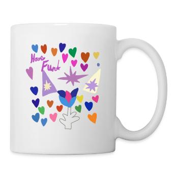 Colorful Hearts and Wand Whimsy - Mug - white - Right