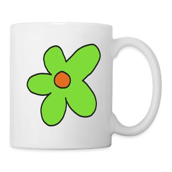 Lime Flower Pop Art - Mug - white - Right