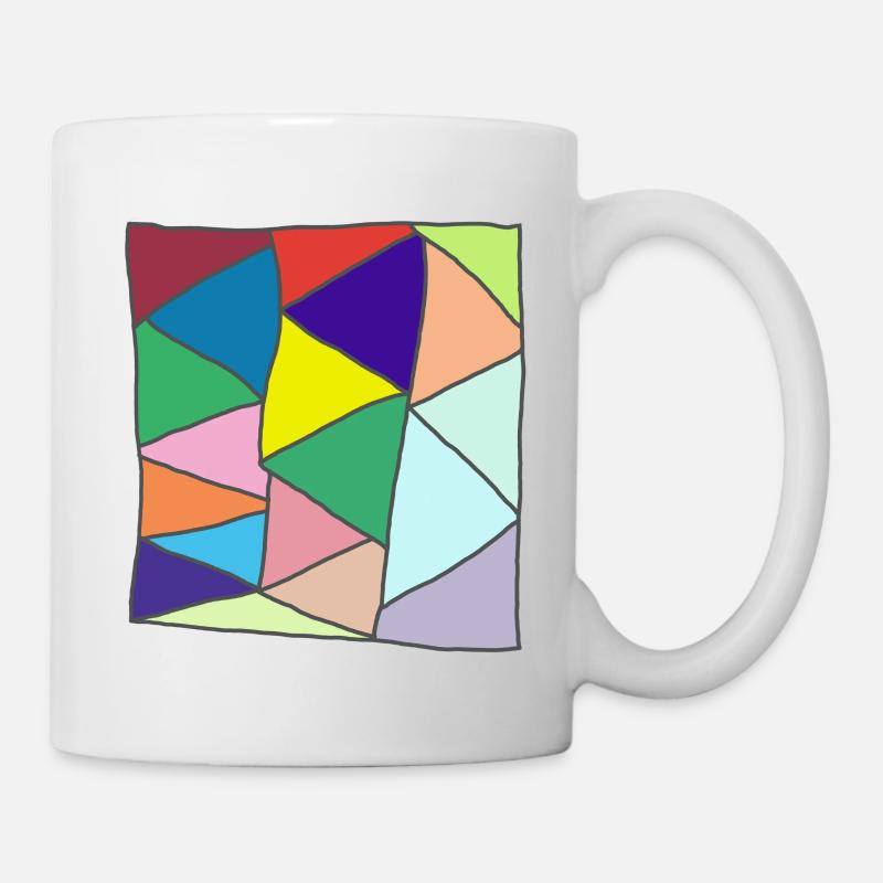 Geometric Glass Mosaic Burst - Mug - white