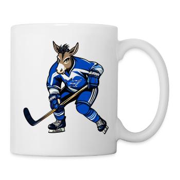Esel Eishockeyspieler - Mug - white - Right