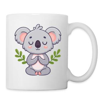 Koala Zen en Méditation - Mug blanc - blanc - Droite
