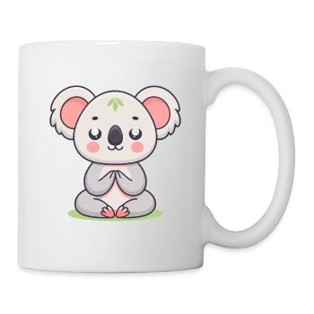 Pastellmeditative Zen-Koala - Tasse - Weiß - Rechts