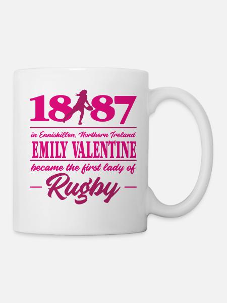 Marplo_Emily_Valentine_magenta - Mug blanc - blanc
