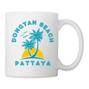 Dongtan Beach Pattaya Palm Sunrise - Mug - white - Right