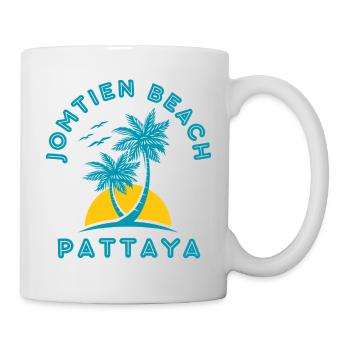 Pattaya Beach Palm Sunset - Mug - white - Right