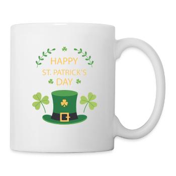 Chapeau Vert Saint Patrick - Mug blanc - blanc - Droite