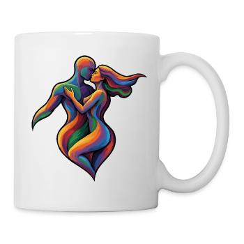 Colorful Dancing Love Couple - Mug - white - Right
