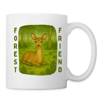 Rehe im Wald - Tasse - Weiß - Rechts