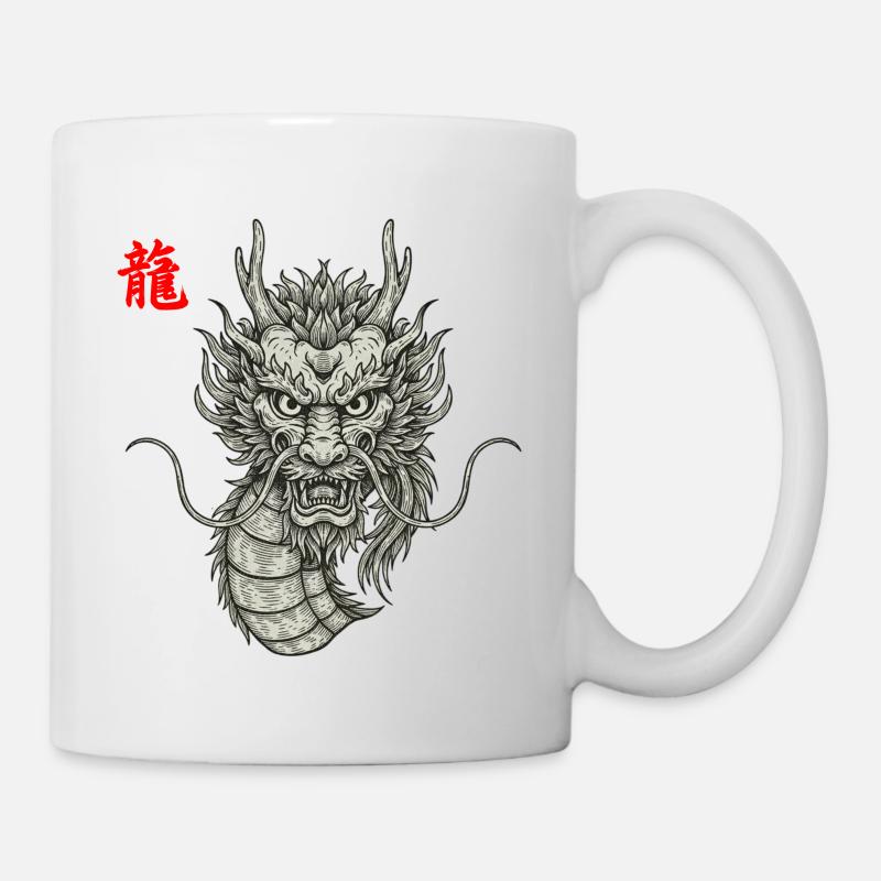 Dragon asiatique - Mug blanc - blanc