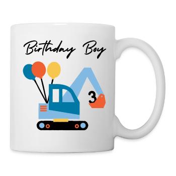 Schwebender Baustellentraum - Tasse - Weiß - Rechts