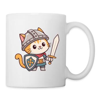 Knight Cat in Armor - Mug - white - Right
