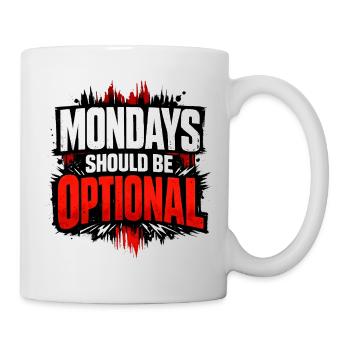 Monday should be optional Vintage - Mug - white - Right