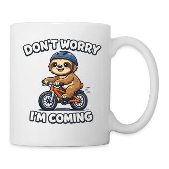 Sloth Bicycle Birthday Gift - Mug - white - Right