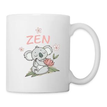 Koala Zen: Pastel Lotus Meditation - Mug - white - Right