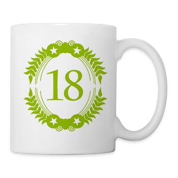 18 Jahre - Tasse - Weiß - Rechts