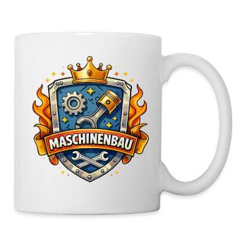 Mechanical Engineering King's Crown Shield - Mug - white - Right