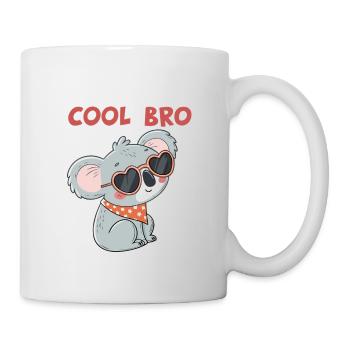 Koala Cool Heart Gläser - Tasse - Weiß - Rechts
