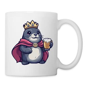 Seal Animal Beer King - Mug - white - Right