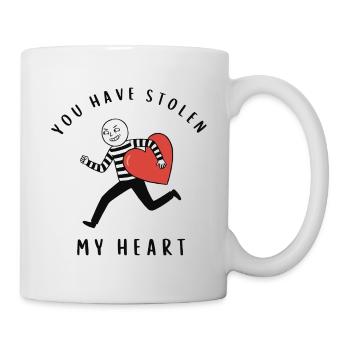 You Have Stolen My Heart Funny Thief Valentine - Mug - white - Right