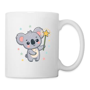 Koala Magicien Etoiles Pastel - Mug blanc - blanc - Droite