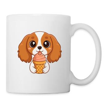 Chiot mignon glace - Mug - white - Right