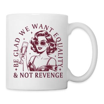 Feminismus Frauenrechte Statement Vintage Design - Tasse - Weiß - Rechts