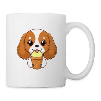 Chiot Cavalier gourmand Glace - Mug - white - Right