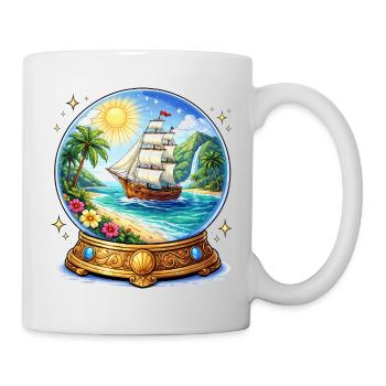 Ship's dream spherical image - Mug - white - Right