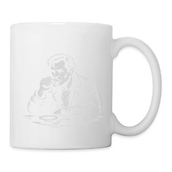 Jack Kerouac drinking Espresso at the cafe - Mug - white - Right