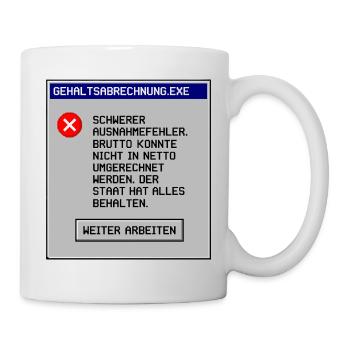 Masse salariale - Mug blanc - blanc - Droite
