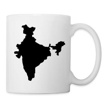 Carte de l’Inde - Mug blanc - blanc - Droite